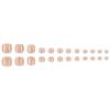Cross-Border French Pedicure Wearable Toe Nail Stickers