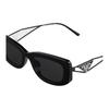 Prada Fashion Trendy Square Sunglasses Women sunglasses Black SPR14Y-E1AB-F05S0-C053