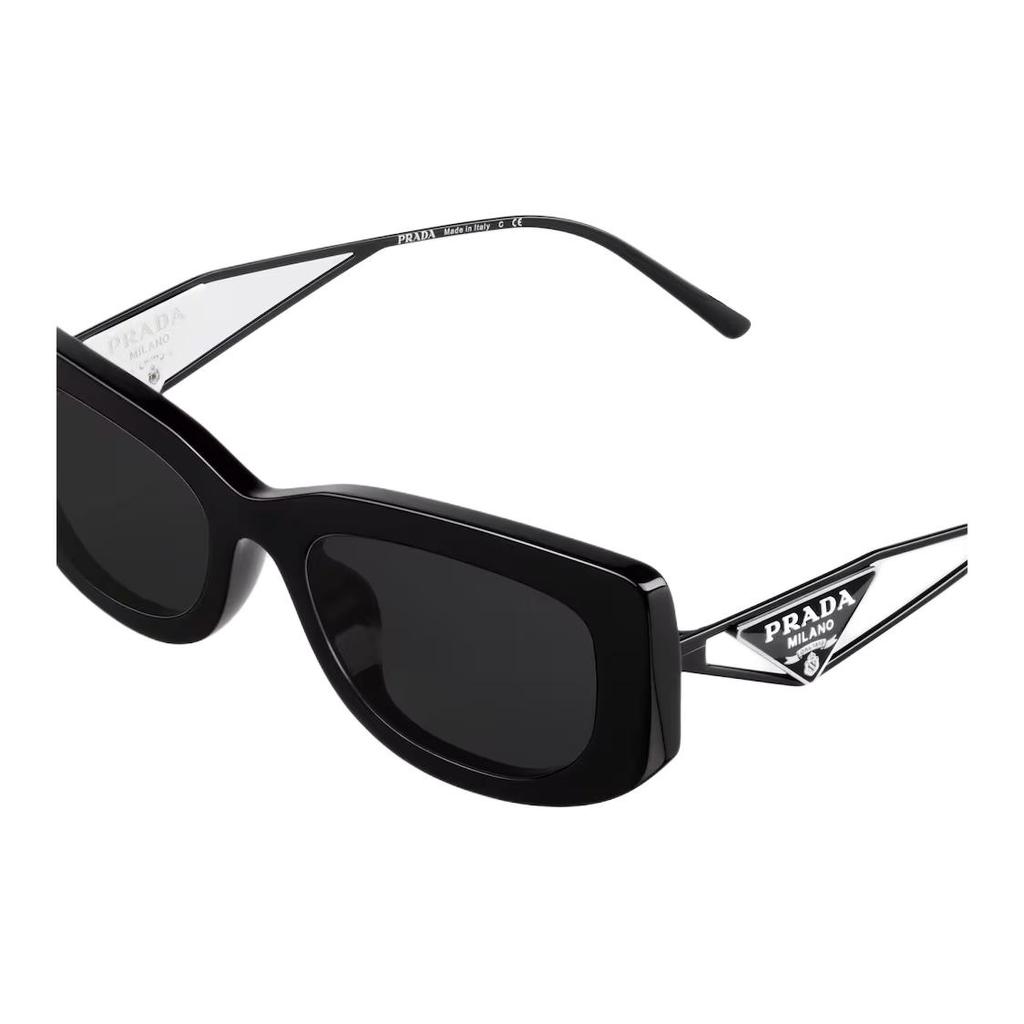 Prada Fashion Trendy Square Sunglasses Women sunglasses Black SPR14Y-E1AB-F05S0-C053
