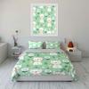 Cute Cats and Flowers Pattern Bedding Duvet Cover Set  (1*Duvet Cover 2*Pillowcases, Without Duvet Insert)
