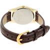Citizen Q&Q Analog Solar Waterproof Watch with Leather Strap for Women White Brown