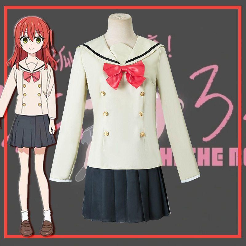 Lonely Rock Cosplay Costume: Goto Kazuri, Pochi-Chan, Takanoda Ryo, Kita Ikuyo Cosplay Outfit