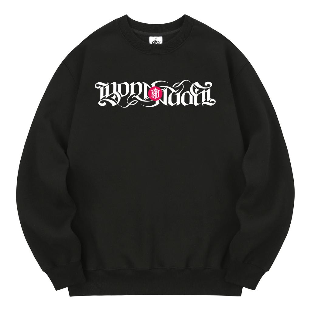 KAN6312 Kmb0082 Be Born Again Fleece-Lined Sweatshirt - Black