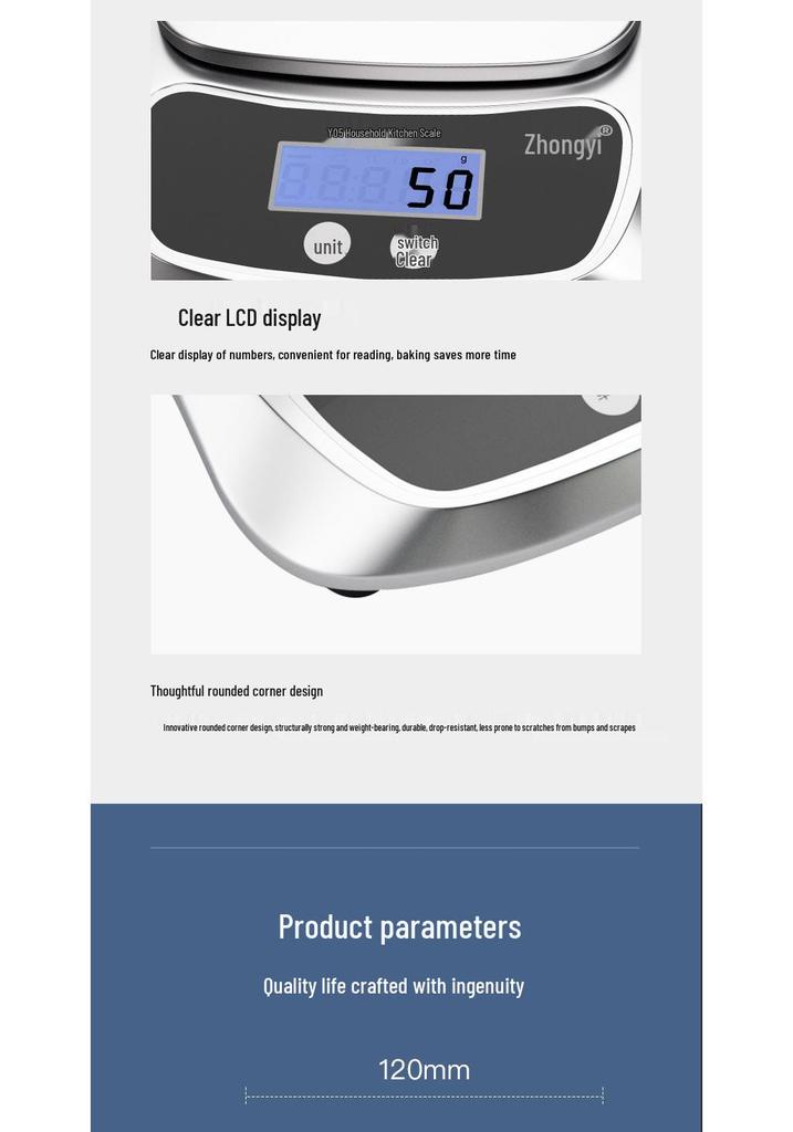Precise 0.1g Kitchen & Baking Electronic Food Scale