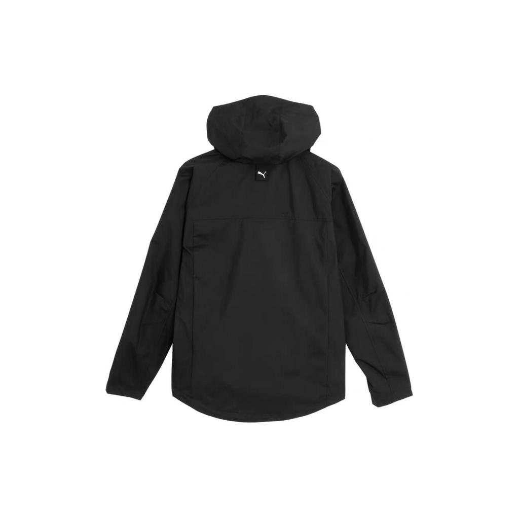 Puma Color Block Brand Logo Printed Long Sleeve Hooded Outdoor Hiking Windproof Warm Jacket Men Jacket Black 683477-01