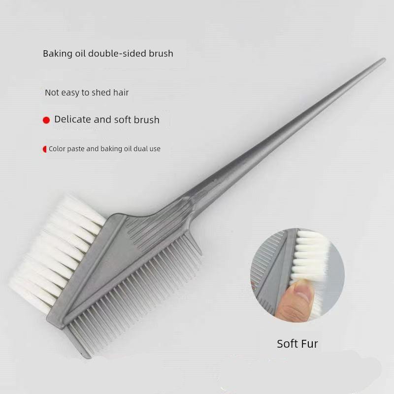 

Hair Dye Brush Comb Tool, Hair Dye Brush with Soft Bristles, High-End Hair Salon Tool Brush Thickened: 12 Gray
