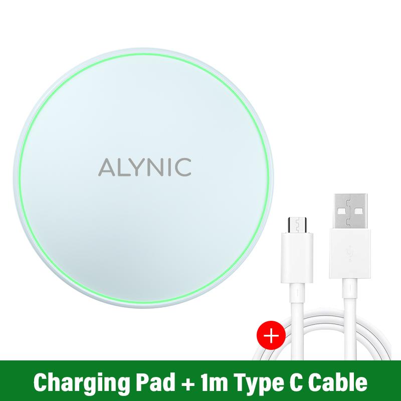 ALYNIC 15W Wireless Charger Pad Stand Chargers Desk Holder Fast Charging Dock Station for iPhone 15 14 13 12 11 X Samsung Xiaomi