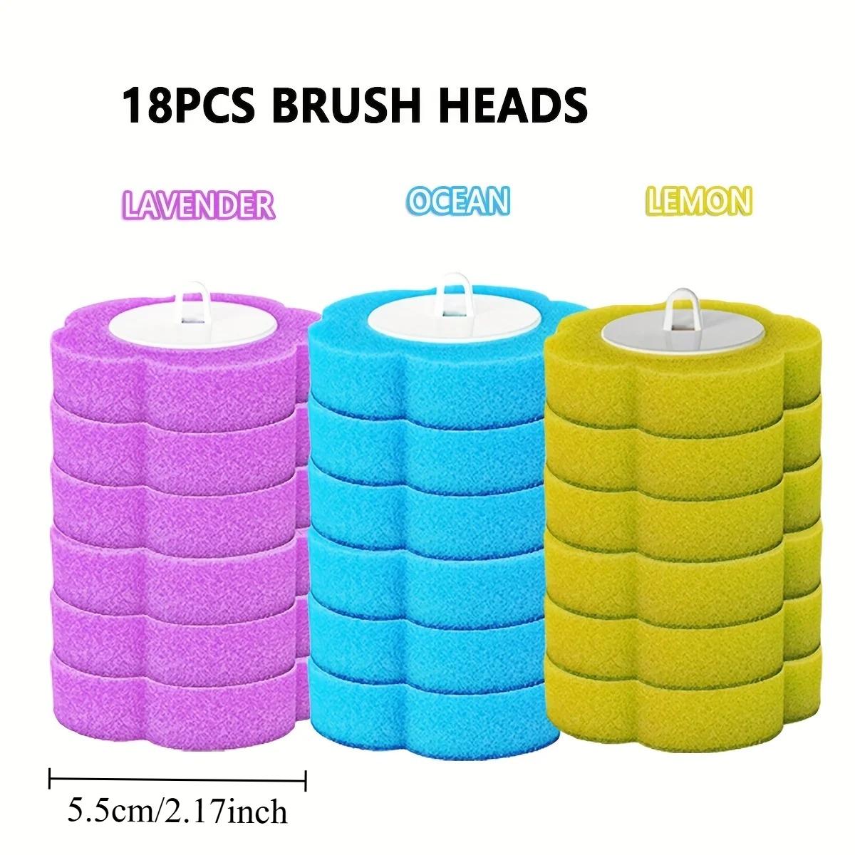 Bathroom Cleaning Brush with Disposable Replacement Brush Head Suitable for Sanitary Disposable Toilet Cleaning Brush