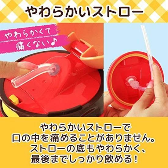 Anpanman straw-equipped die-cut water bottle insulated type 400ml (new model)