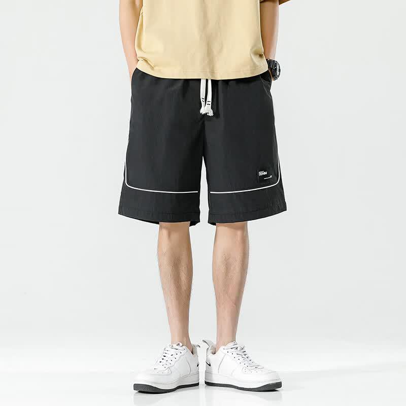 Men's Loose Wide-Leg Drawstring Summer Shorts