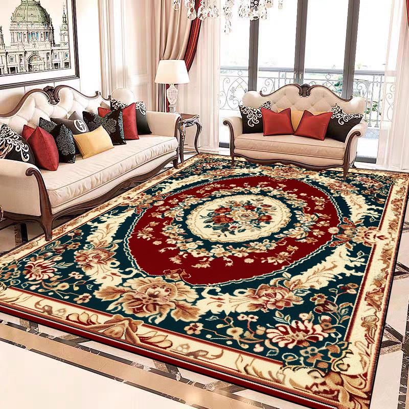 European Luxury Large Carpet Living Room Decoration Home Rug Non-slip Lounge Cloakroom Bedroom Rugs Comfortable Soft Baby Mat