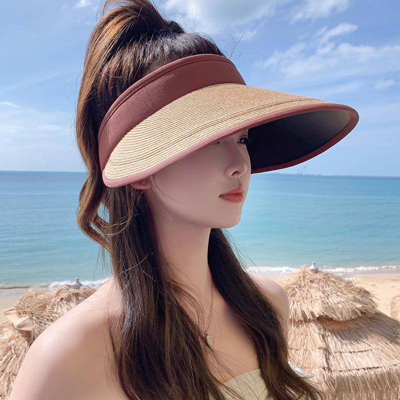Sun Protection Hat For Women Summer Foldable Wide Brim Uv Sun Hat For Outdoor Activities