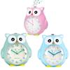 Cartoon Alarm Owl Clock With Talking Night Light Silent Decoration Function
