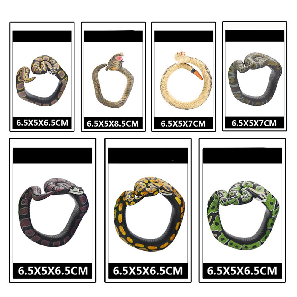Halloween Party PVC Toy Snake Bracelet Realistic Snake Bracelet Simulated Snake Wrist Band Scary