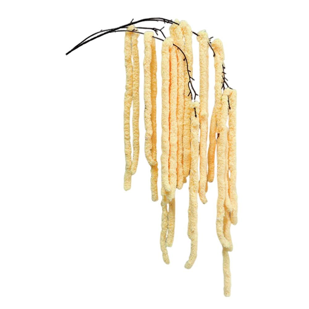Coarse Wool Simulation Flower Multicolor Rhine Design Hanging Rice Flower Fox Tail Shape Yarn Material Artificial Hanging Plant