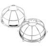 Cabilock Fire Sprinkler Head Guard, 2pcs Silver Iron Sprinkler Head Cage Cover Pendent Upright Horizontal Sidewall Sprinkler Heads Shell for