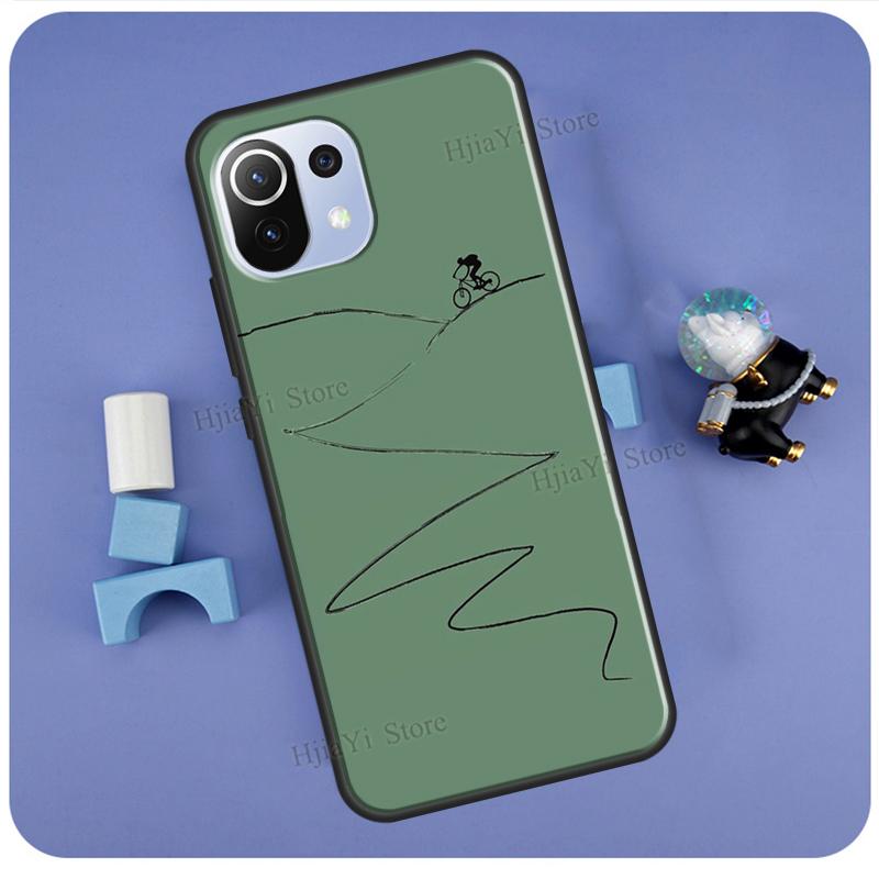 MTB Mountain Bike Cycling Bicycle Case For POCO F3 F2 F1 M3 M4 X4 GT X3 Pro Phone Cover For Xiaomi 12 10T 11T Pro Mi 11 Lite