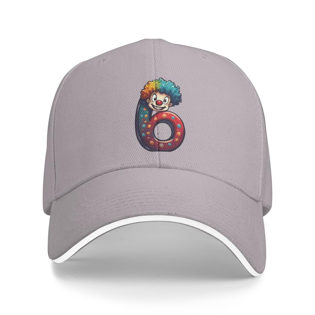 Number 6 Shirt with Clown Meme 67 Baseball Cap  Y2k Funny Trucker Hat Summer Unisex Men Tennis Skate Baseball Caps