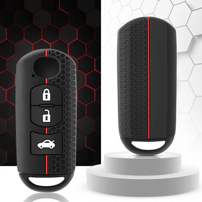 Silicone Car Key Case Cover For MAZDA 2 3 5 6 CX-3 CX-5 CX-7 CX-9 Speed Miata MX5 Shell Jacket Protector 2 3 4 B