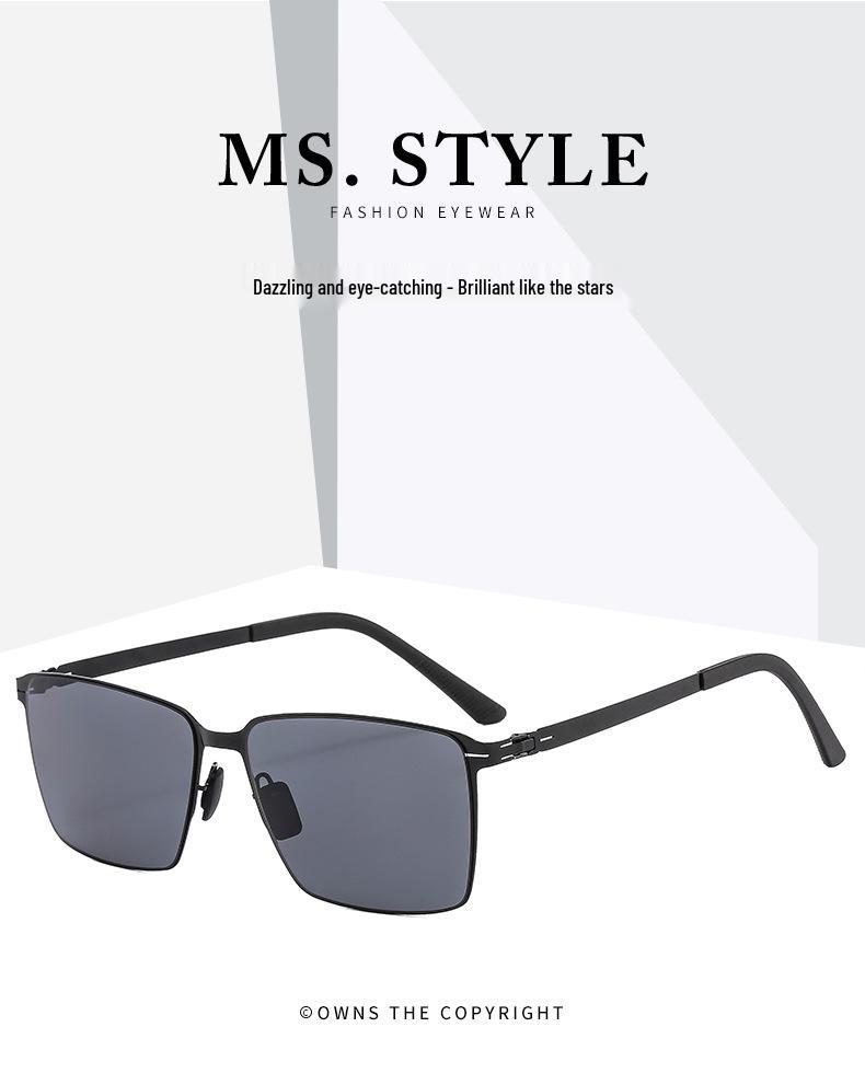 2023 Nylon Polarized Screwless Sunglasses for Men - Model 7308: Ideal for Business, Outdoor, and Fishing.