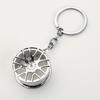 Tire Keychain Pendant Lightweight Metal Keychain Portable Creative Wheel Hub Design