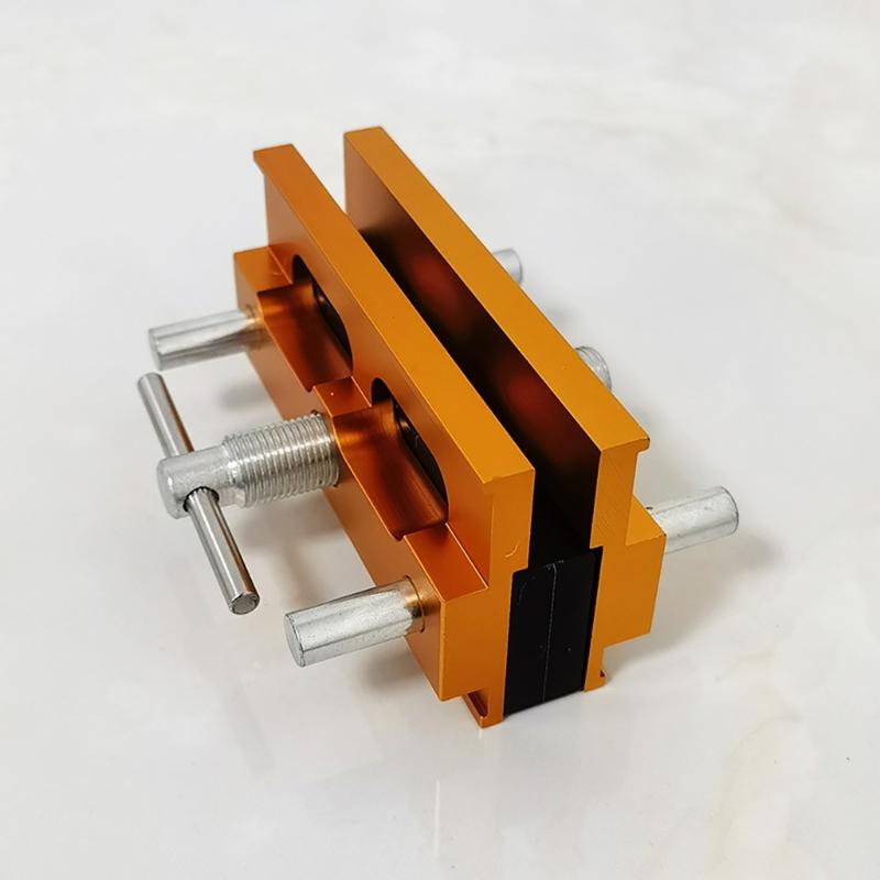 Kits de Gabarits de Tourillons Auto-Centrants Kits de Gabarits de Tourillons à Largeur Réglable pour Ensemble de Jointure de Trous Droits 6 Douilles 3 Tailles de Forets