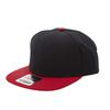Otto Cotton Twill Flat Visor Baseball Snapback Cap, 125-1038 (Red/Black (DB)) [Used]