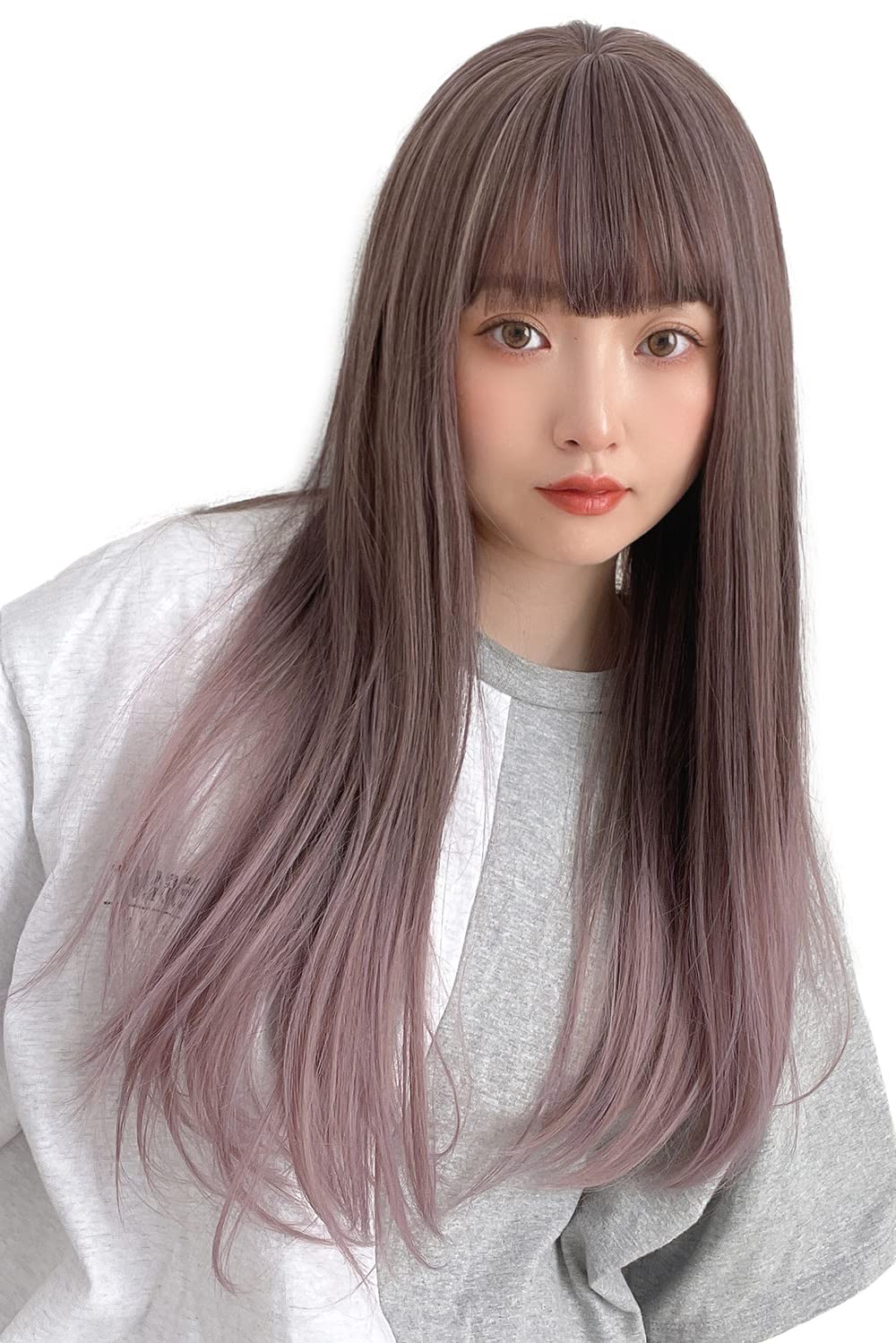 

Brightlara Full One Wig, Wig, Long, Straight, Semi-Long, Curl, hf1423x-KU