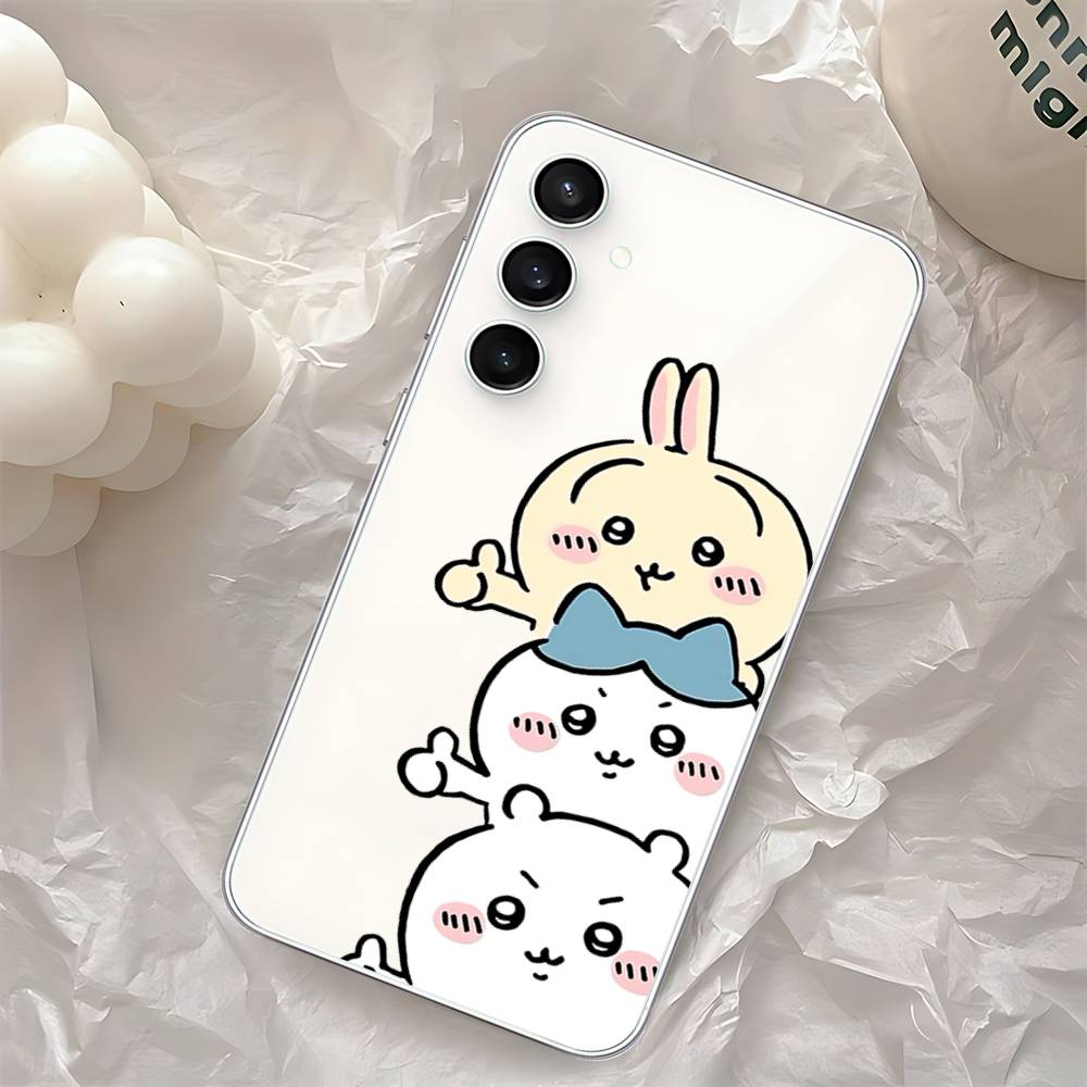 

Милый Чехол C-chiikawa-S для Samsung Galaxy S25 S24 S23 S22 S21 FE Ultra Plus A32 A53 A13 A31 Мягкий Чехол S20plus5G