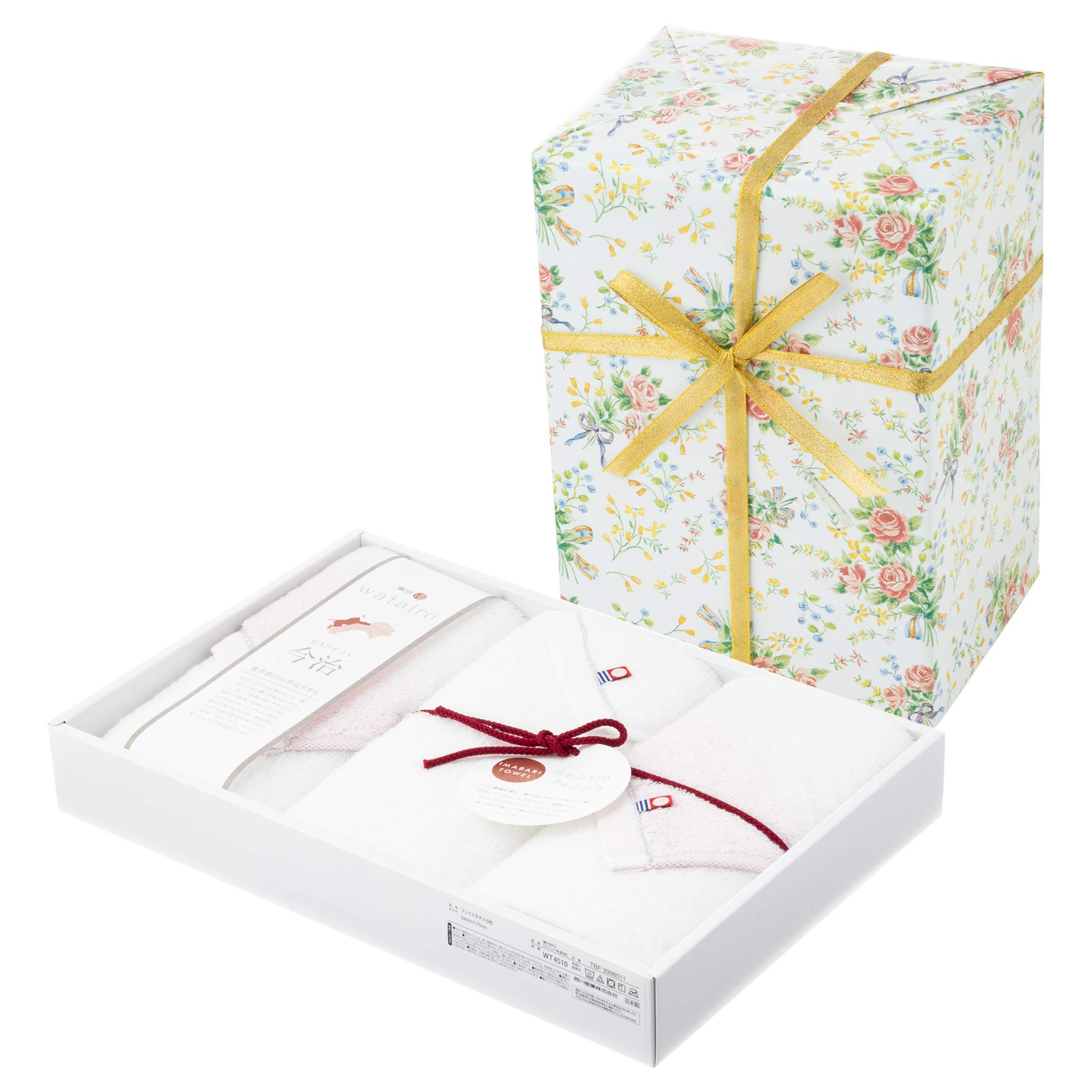 

с обертыванием Watairo Face Towel 3P Pink Paper [Обернутая бумага] (Оберточная роза)