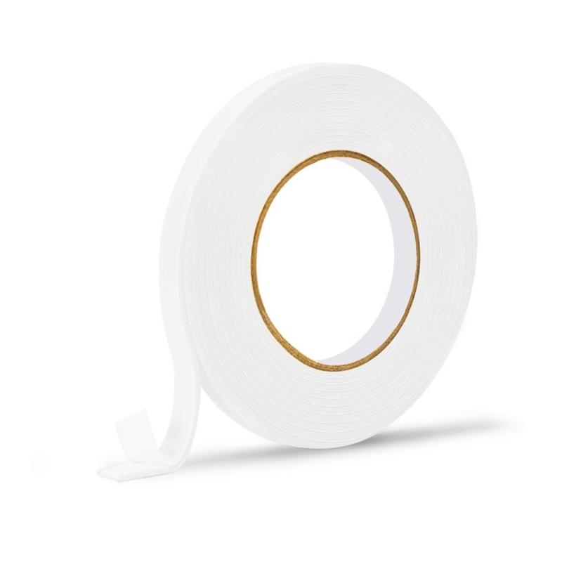 

5 рулонов самоклеящейся ленты Двусторонняя вспененная лента Многофункциональная лента из EVA-пены Простая в использовании для школы, офиса и дома 12mm