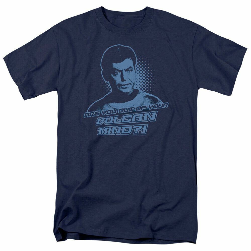 Star Trek Vulcan Mind T-shirt Licensed SciFi TV Classic Adult Tee New Navy Blue S