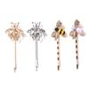 Kawaii Mini Bee Diamond Metal Hair Clip Hairband Comb Bobby Pin Barrette Hairpin Headdress Accessories Beauty Styling Tool