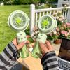 Clover Spray Handheld Mini Fan - USB Rechargeable for Desktop & Dorm Use