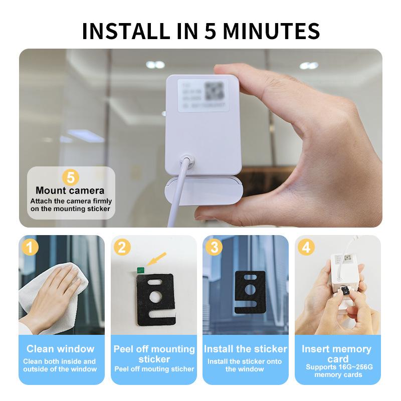 High-Definition Night Vision Smart Camera with 5G WiFi & Mobile Remote Control