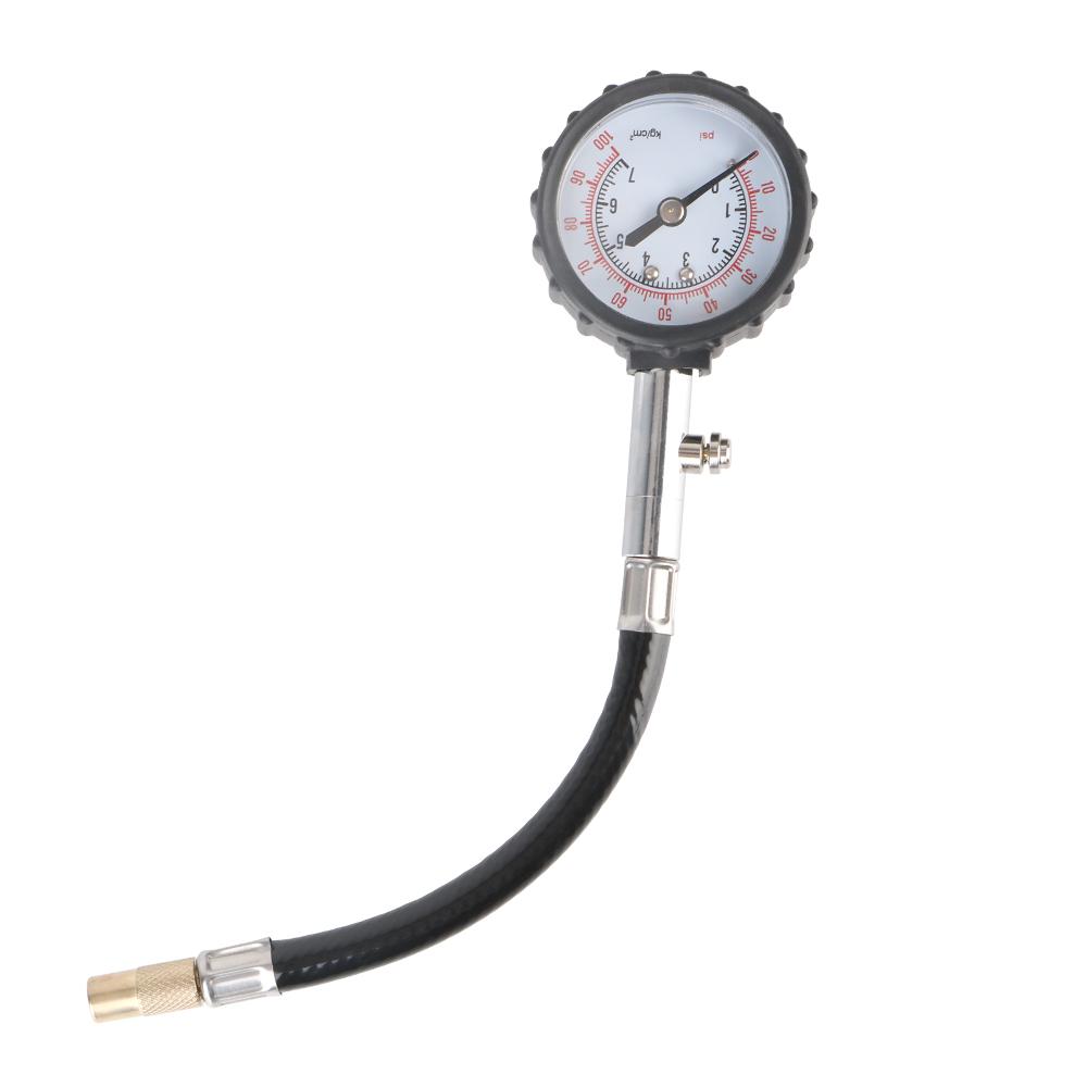 Monitor for Auto Motorcycle Monitoring System Tyre Air Tester High Precision Car Tire Pressure Gauge Long Tube Meter 0-100PSI