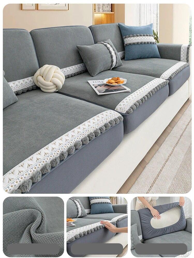 

Чехлы для диванных подушек из синели, универсальная нескользящая подушка, чехол на спинку, тканевое полотенце, универсальный защитный чехол для дивана для гостиной 35x70cm 1pcs