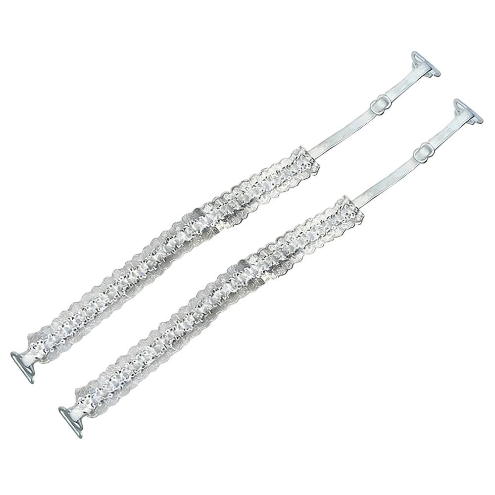 Anti-slip Buckle Lace Bra Strap Elastic Bra Accessories DIY Flower Lingerie Strap Weddings белый