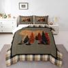 Feelyou Cartoon Car Kids Comforter Set Construction Bedding Set for Boys Toddler Decor Equipment Trucks Comforter Cartoon Car Excavator Trac