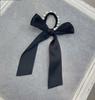 1 Pcs Fashion Simple Pearl Bow Elastic Hair Bands For Women Girls Party Hair Accessories