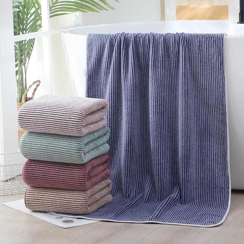 Thickened Coral Fleece Bath Towel Adult Beach Bath Towel Absorbent Quick-drying Bath Towel Household Couple Enlarged Bath Towel