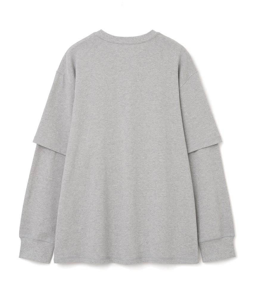 MILLO WOMEN Double Sleeve T-Shirt [Melange Gray]