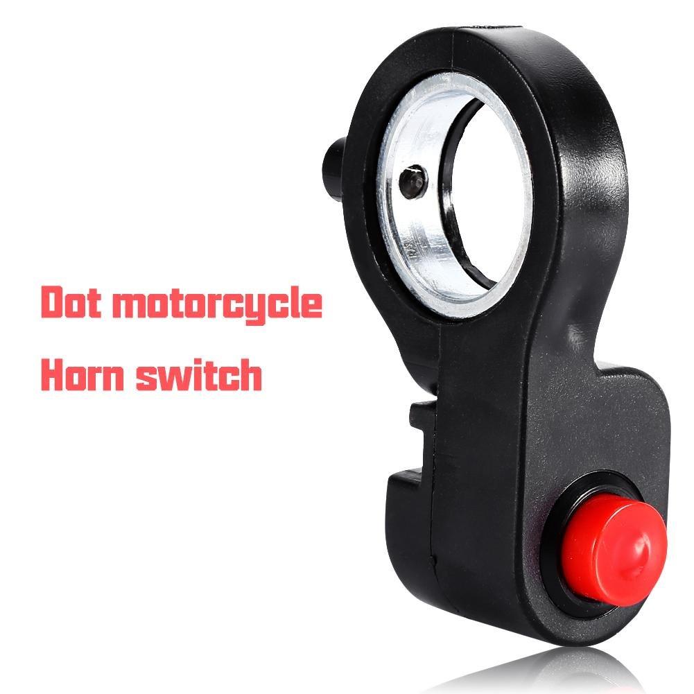 Keenso 22mm DC12V Motorcycle Handlebar Horn Switch Motorcycle Switch Universal Control Switch Waterproof