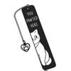 Stainless Steel Cats Bookmarks Chain Bookmarks Pendant Bookmarks Metal Bookmarks Page Divider for Teacher Book Lover