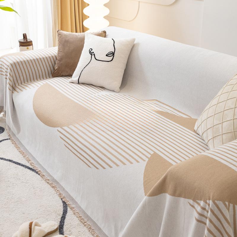 Sofa Cover Cloth Ins Style Four Seasons Universal Chenille Universal Sofa Cover Non-Slip Sofa Cushion Dust Cloth All Inclusive