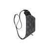 Gucci Allover Logo Zip Closure Waist Bag Large Men Waist Bag Gray Black 767934-FACPM-1246