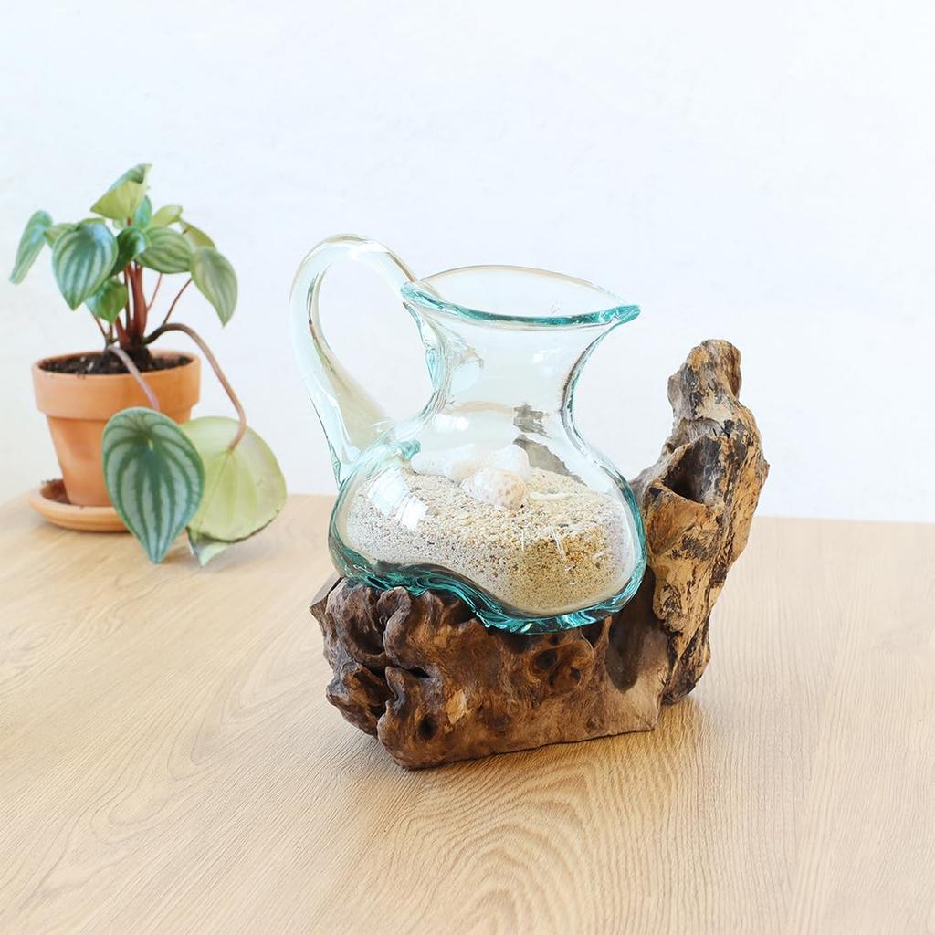 Tomo Corporation Antique Hand-Blown Glass Jug