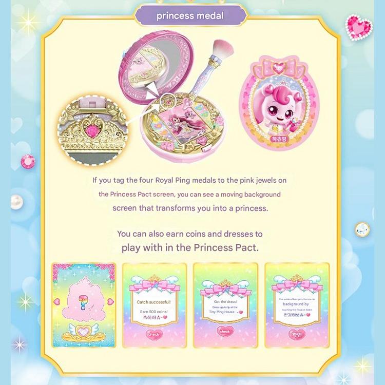 Princess Catch! Teenieping Season 6 Figure — Heartsping / Graceping / Claireping / Bonnyping  (4 Options)