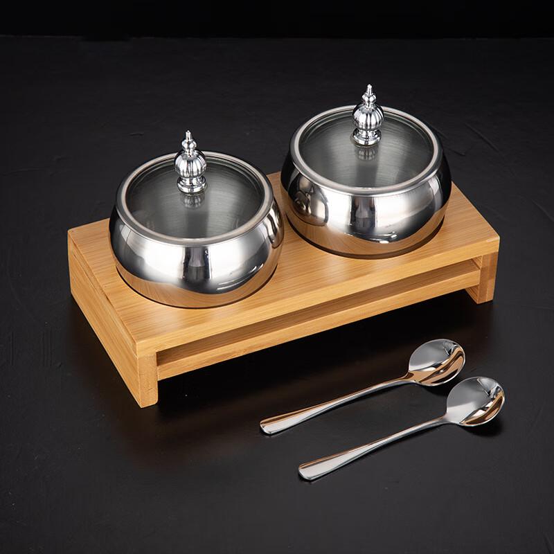 ARKIE 304 Stainless Steel Double Seasoning Jar