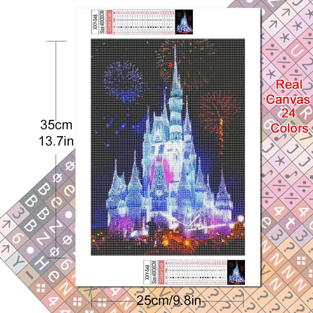 Disney Castl Diamond Painting Mickey Mouse Cross Stitch Minnie Mouse Full Round Embroidery Cartoon Mosaic New Arrival Home Decor